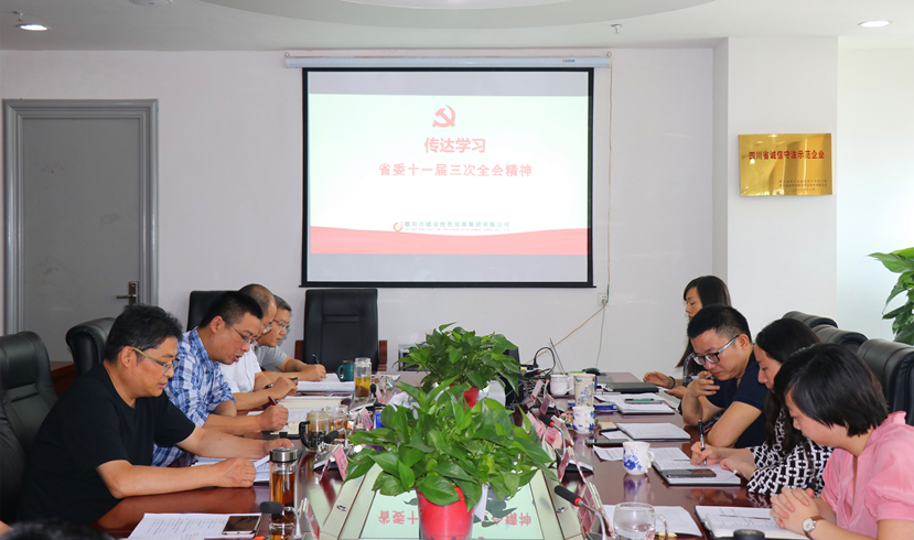 集團(tuán)公司黨委書記、董事長姜俊宣講省委十一屆三次全會精神